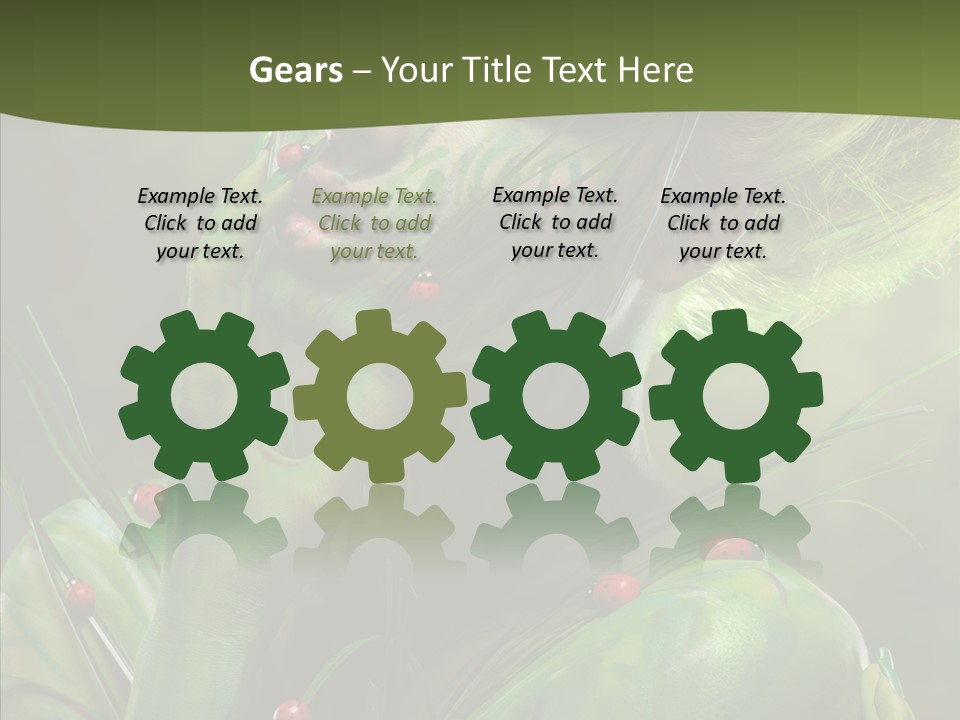 Blonde Studio Eyes PowerPoint Template