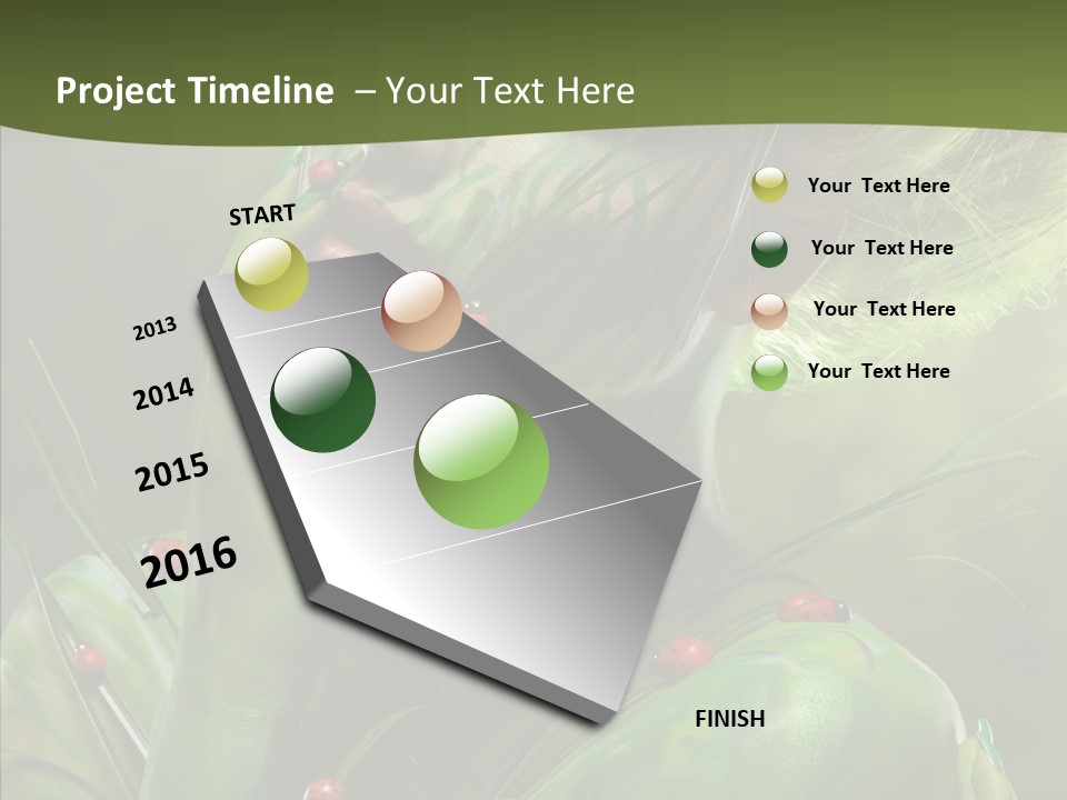 Blonde Studio Eyes PowerPoint Template