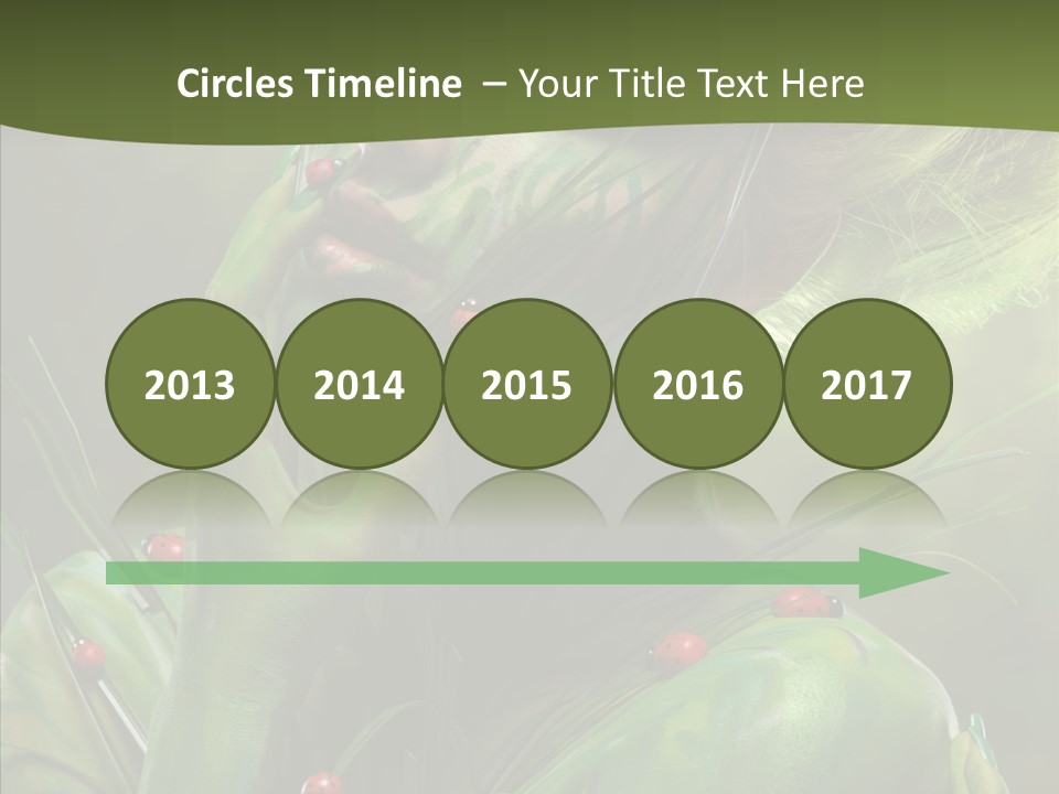 Blonde Studio Eyes PowerPoint Template