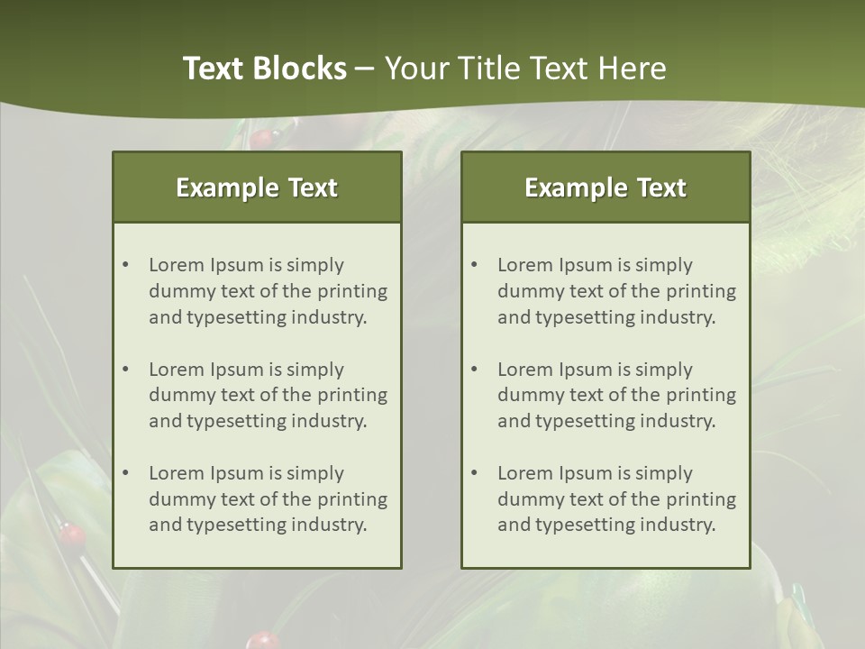 Blonde Studio Eyes PowerPoint Template