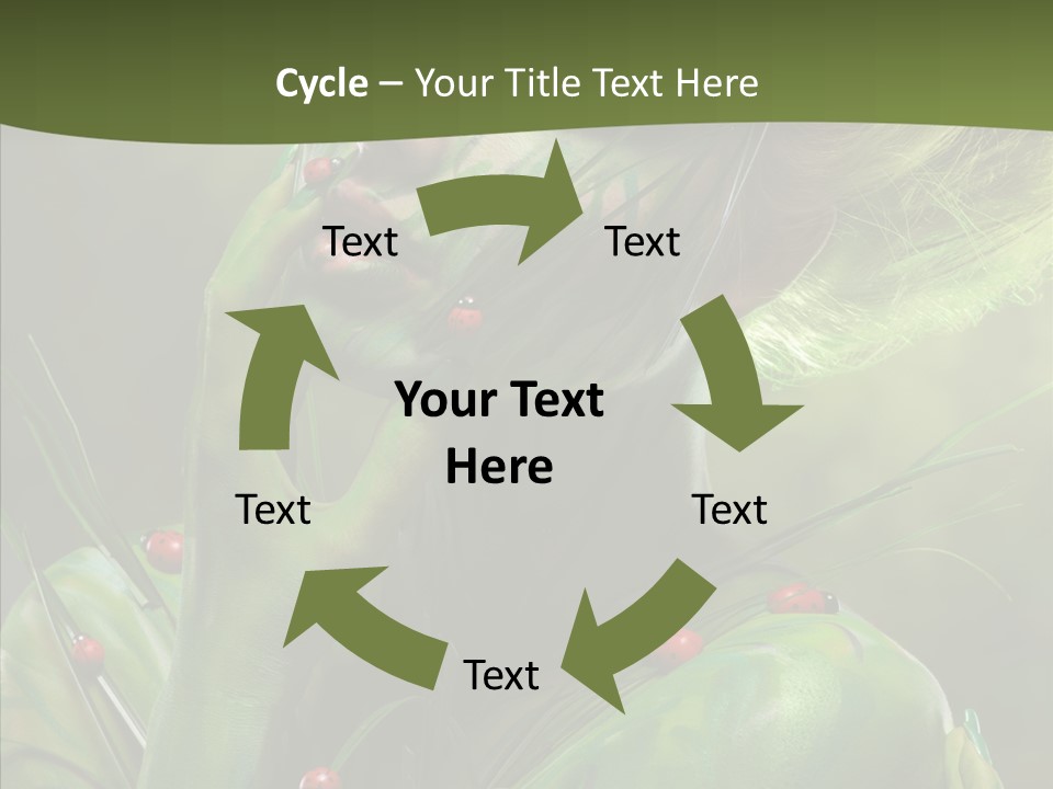 Blonde Studio Eyes PowerPoint Template