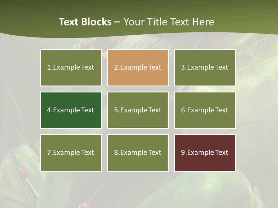 Blonde Studio Eyes PowerPoint Template