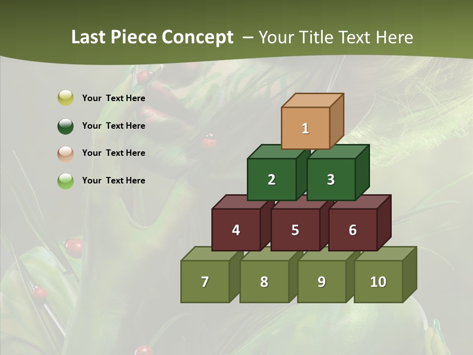 Blonde Studio Eyes PowerPoint Template