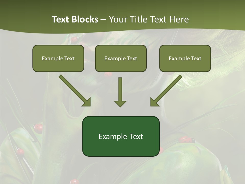 Blonde Studio Eyes PowerPoint Template