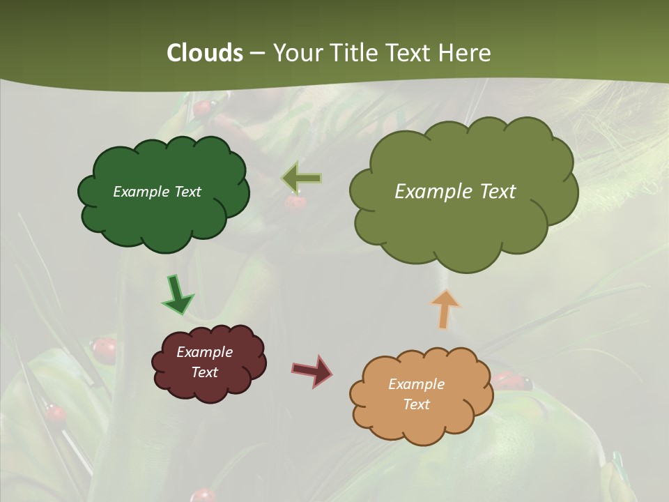 Blonde Studio Eyes PowerPoint Template