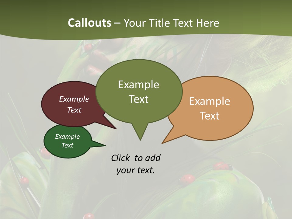 Blonde Studio Eyes PowerPoint Template