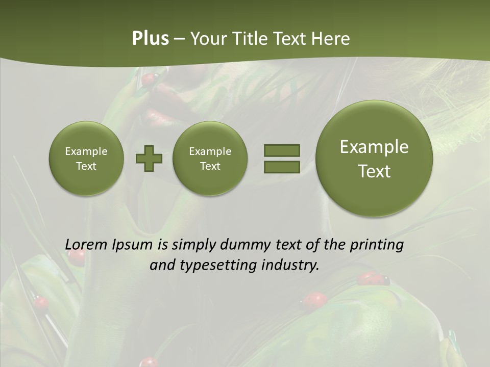 Blonde Studio Eyes PowerPoint Template