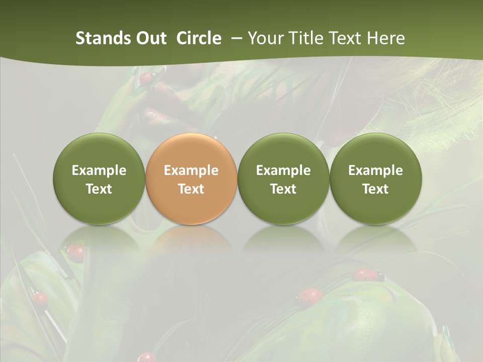 Blonde Studio Eyes PowerPoint Template