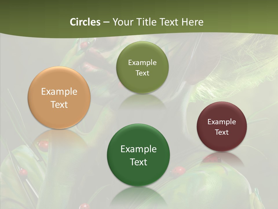 Blonde Studio Eyes PowerPoint Template