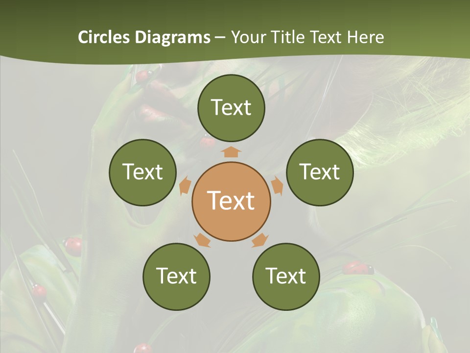 Blonde Studio Eyes PowerPoint Template