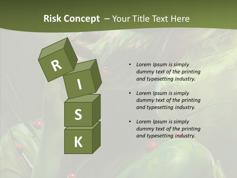 Blonde Studio Eyes PowerPoint Template