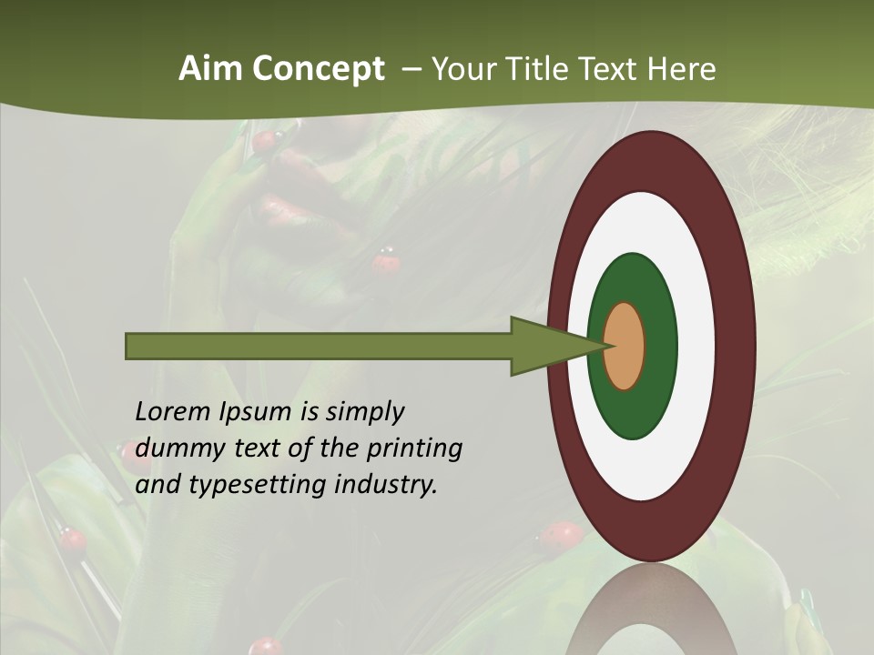 Blonde Studio Eyes PowerPoint Template