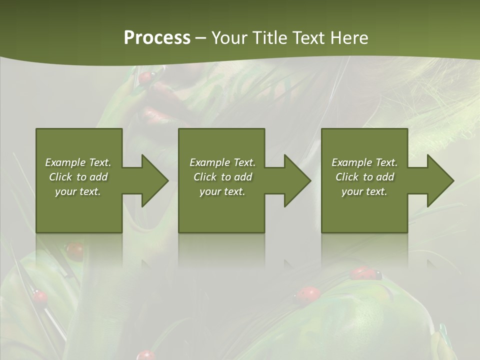 Blonde Studio Eyes PowerPoint Template