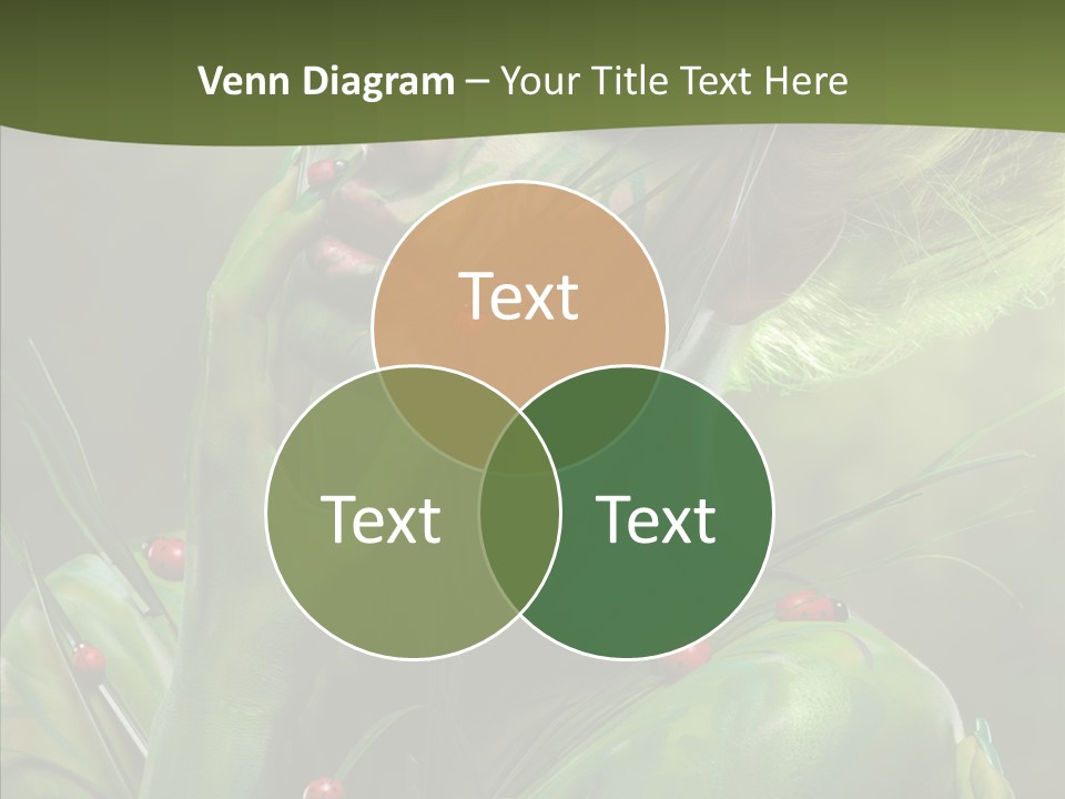 Blonde Studio Eyes PowerPoint Template