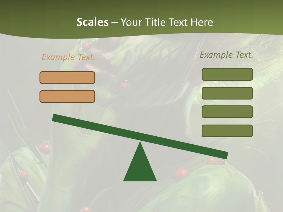 Blonde Studio Eyes PowerPoint Template