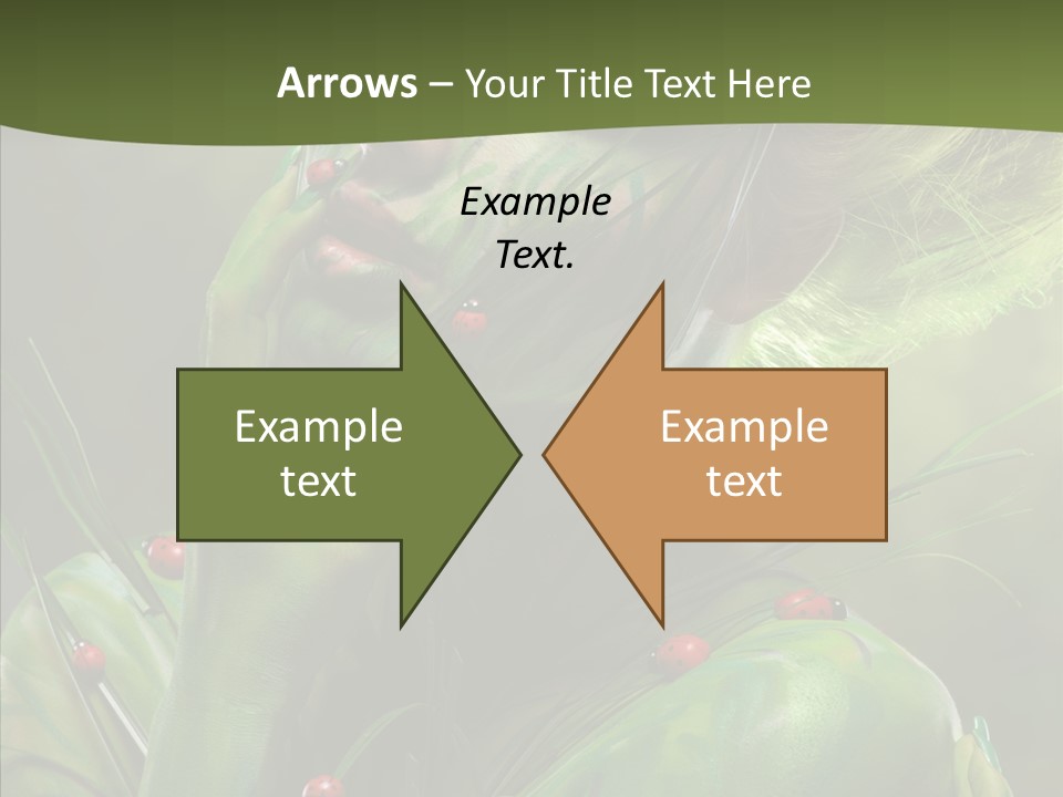 Blonde Studio Eyes PowerPoint Template