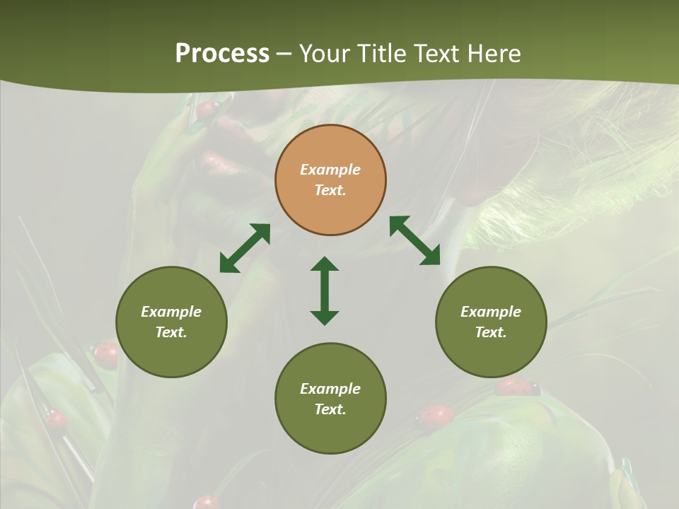 Blonde Studio Eyes PowerPoint Template