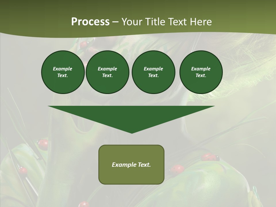 Blonde Studio Eyes PowerPoint Template