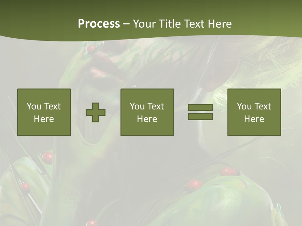 Blonde Studio Eyes PowerPoint Template