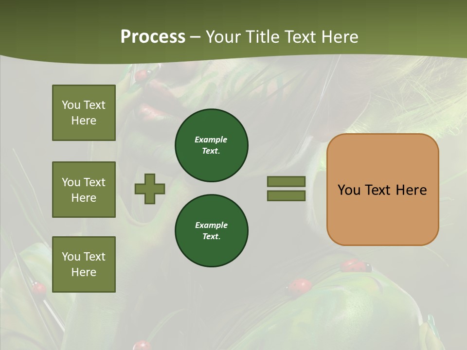 Blonde Studio Eyes PowerPoint Template