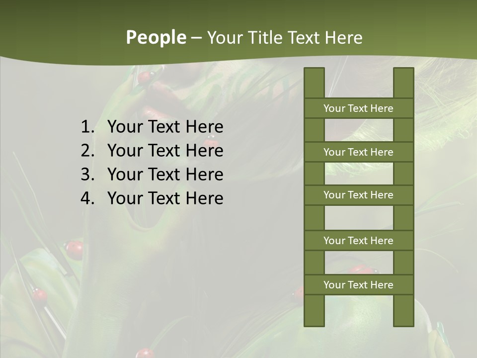 Blonde Studio Eyes PowerPoint Template