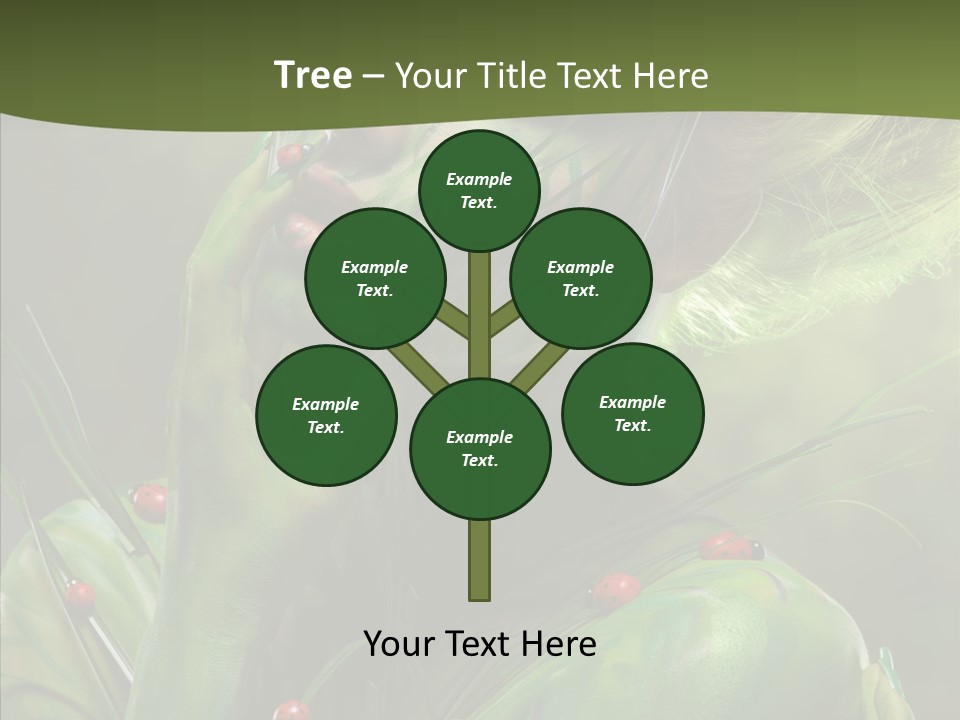 Blonde Studio Eyes PowerPoint Template