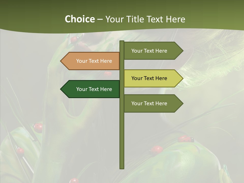 Blonde Studio Eyes PowerPoint Template