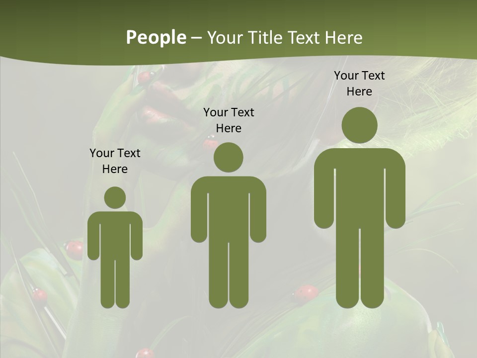 Blonde Studio Eyes PowerPoint Template