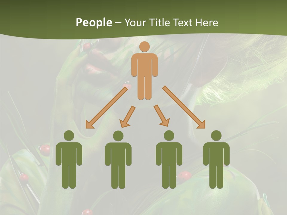 Blonde Studio Eyes PowerPoint Template