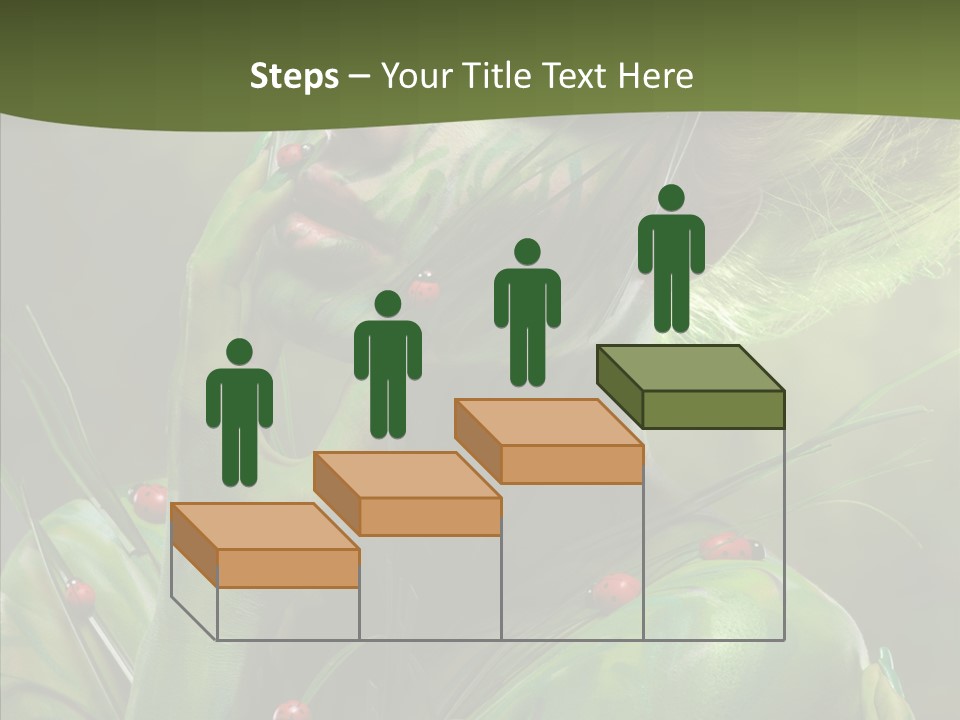 Blonde Studio Eyes PowerPoint Template