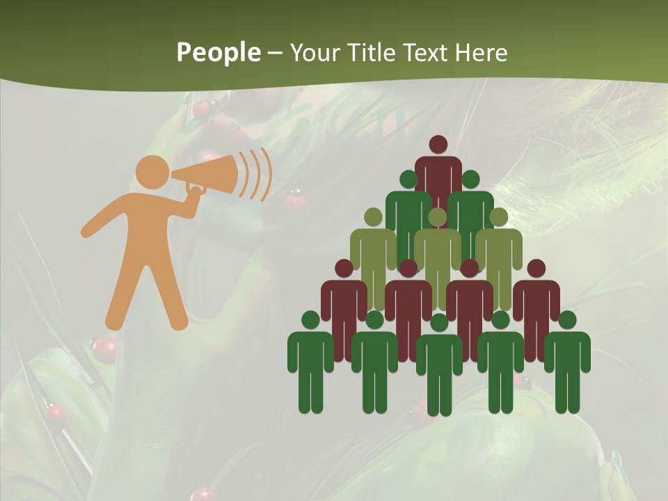 Blonde Studio Eyes PowerPoint Template