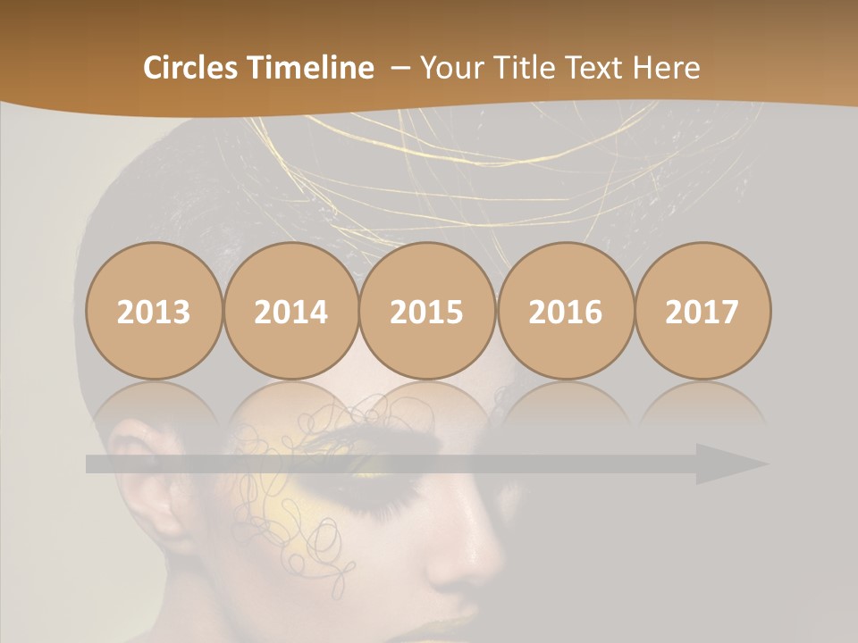 Lips Hairstyle Swarthy PowerPoint Template