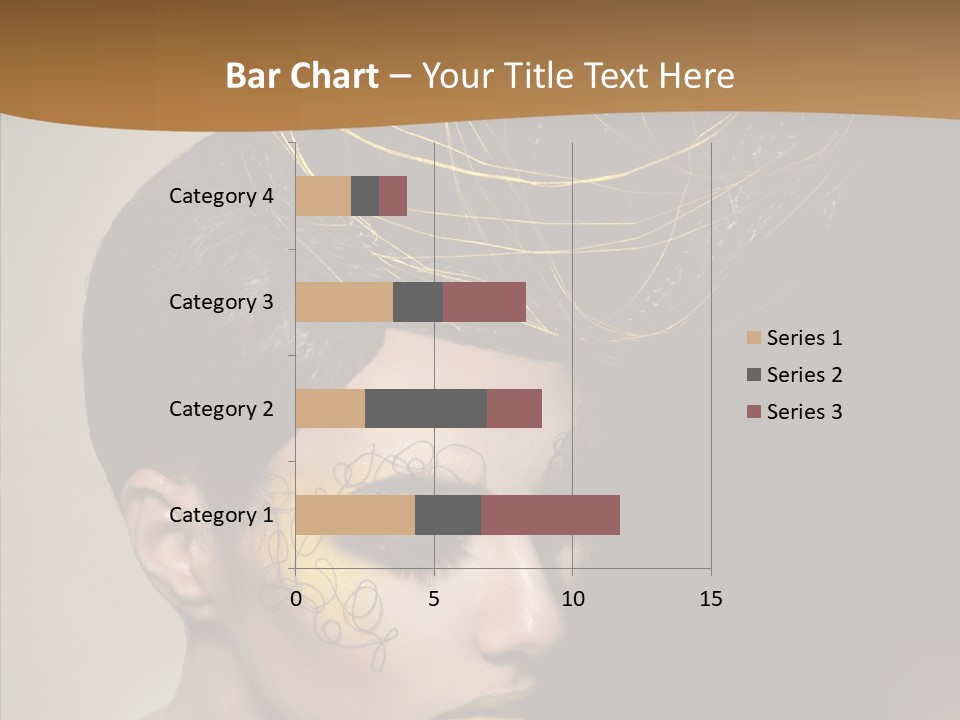 Lips Hairstyle Swarthy PowerPoint Template