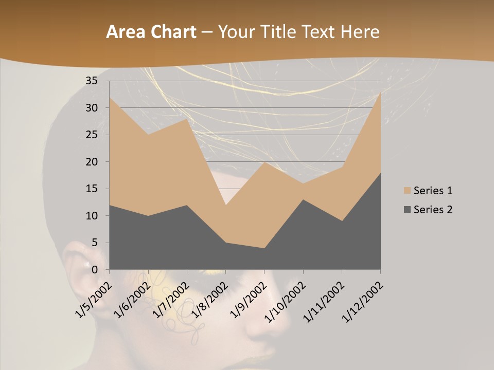 Lips Hairstyle Swarthy PowerPoint Template