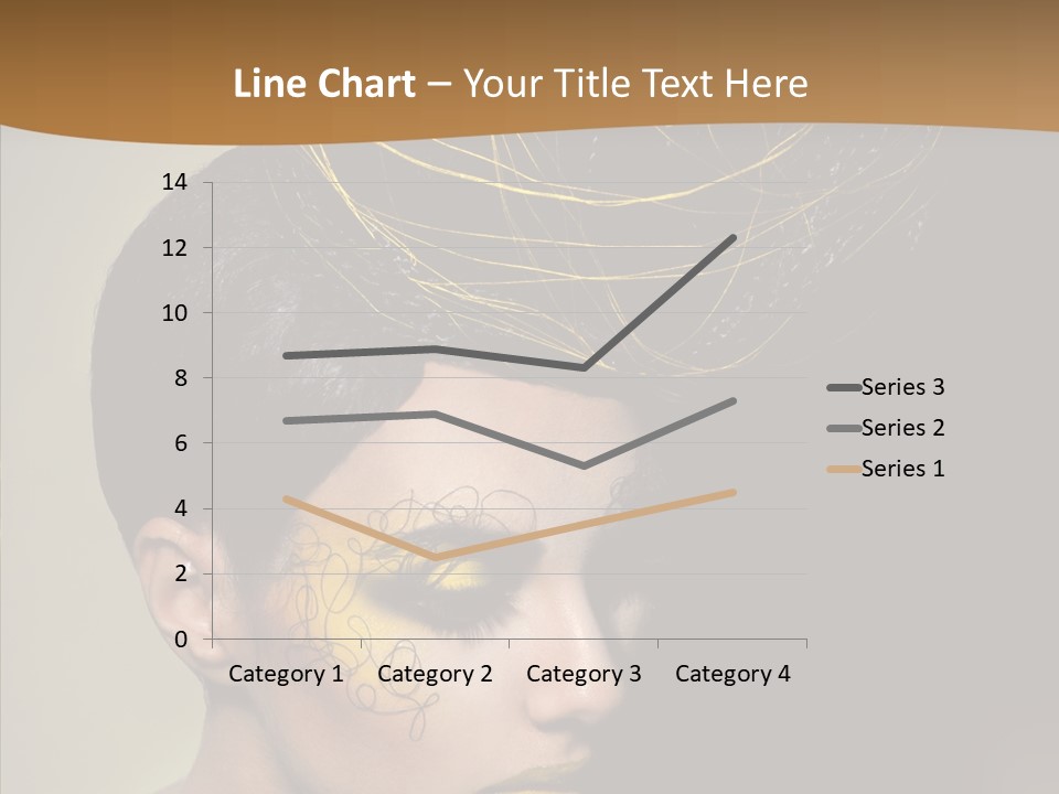 Lips Hairstyle Swarthy PowerPoint Template