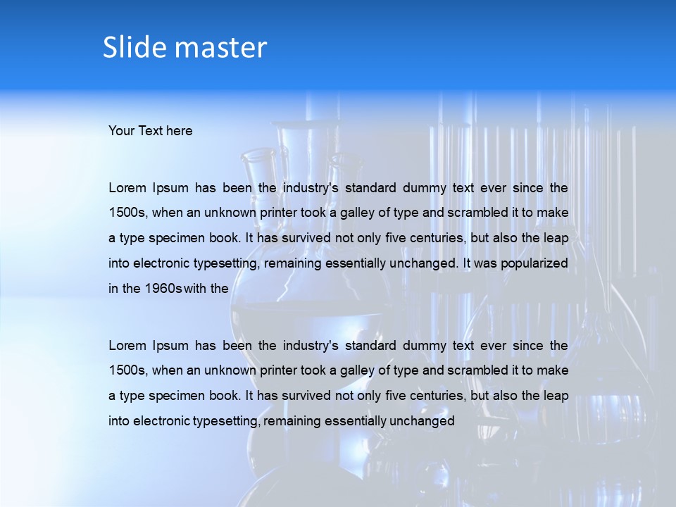 Instrument Equipment Blue PowerPoint Template