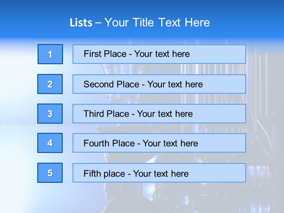 Instrument Equipment Blue PowerPoint Template