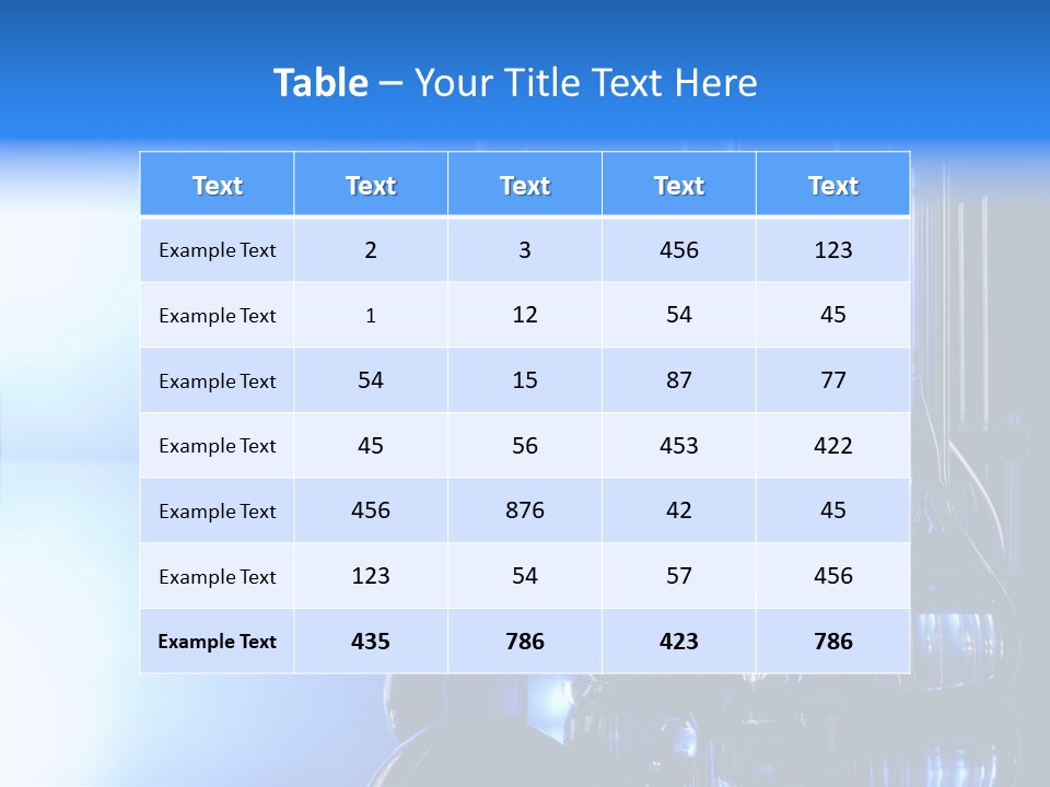 Instrument Equipment Blue PowerPoint Template