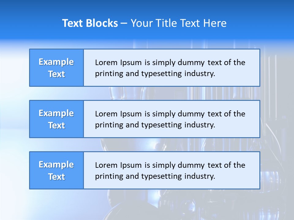 Instrument Equipment Blue PowerPoint Template