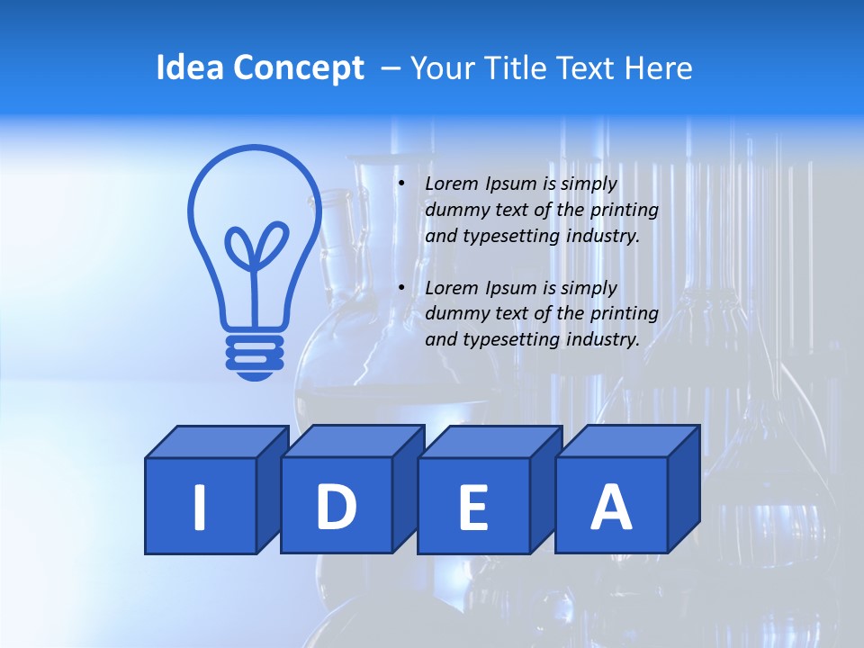 Instrument Equipment Blue PowerPoint Template