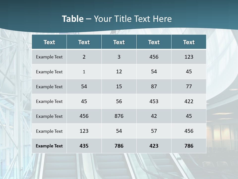 Glass Business Interior PowerPoint Template