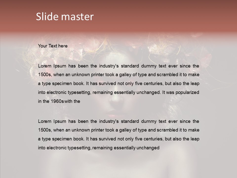 Shadow Hair Studio PowerPoint Template