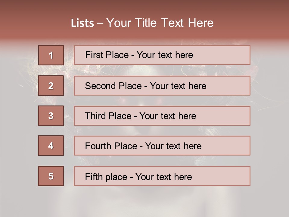 Shadow Hair Studio PowerPoint Template