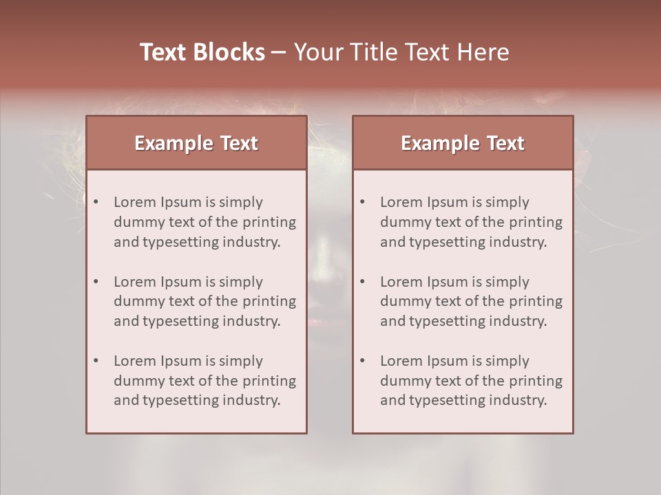 Shadow Hair Studio PowerPoint Template