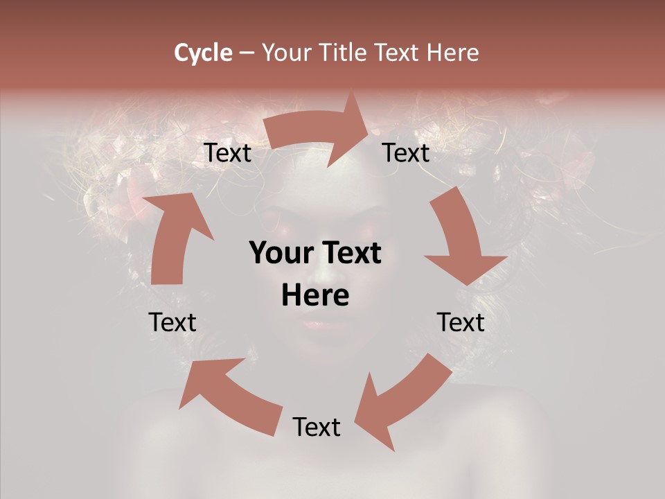 Shadow Hair Studio PowerPoint Template