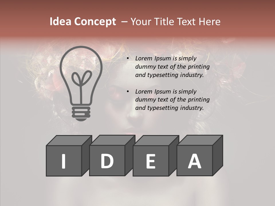 Shadow Hair Studio PowerPoint Template