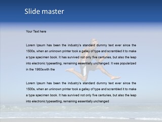 Man Outdoor Fitness PowerPoint Template