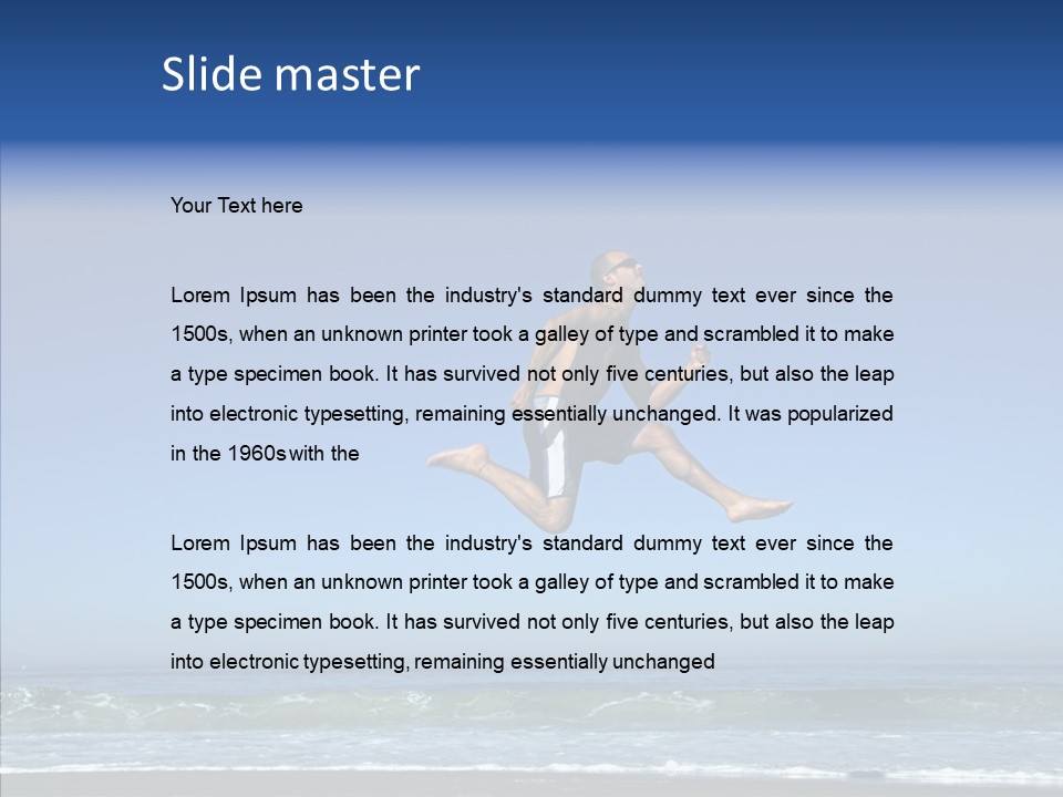 Man Outdoor Fitness PowerPoint Template
