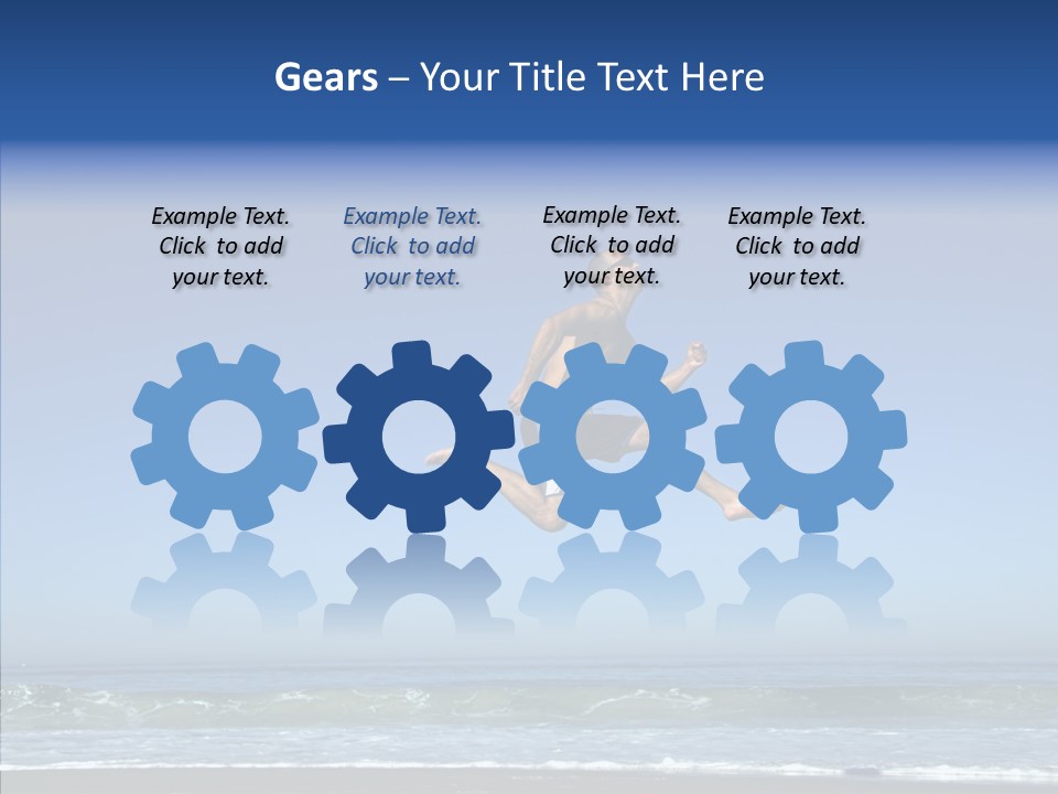 Man Outdoor Fitness PowerPoint Template