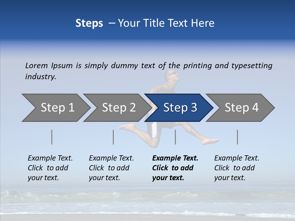 Man Outdoor Fitness PowerPoint Template
